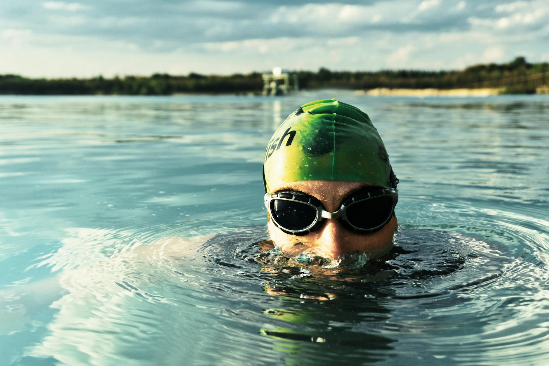 green swim band